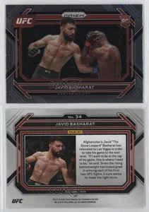 2023 Panini Prizm UFC Javid Basharat #34 Rookie RC