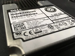 DELL 1.92TB 2.5" 12Gb/s SAS SSD PX05SRB192Y DP/N 00FYFW *84% HEALTH *512 FORMAT - Afbeelding 1 van 8
