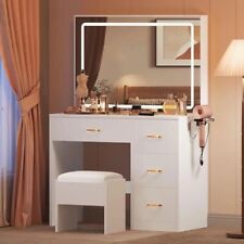 Vanity Mirror with Power Outlets & LED