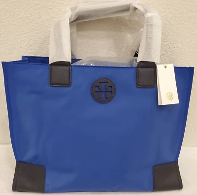 Tory Burch - Jelly Blue Ella Packable Nylon Tote/Shoulder Bag Large #111395 - Image 1 of 4
