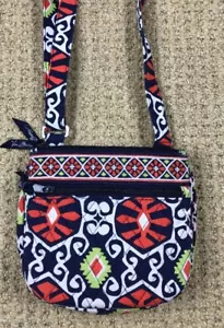 Vera Bradley Umhängetasche Messenger Navy Weiß Orange - Bild 1 von 4