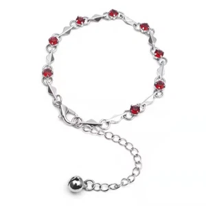 Fashion Women Jewelry Simple Geometric Bracelet Wrist Colorful Crystal Bell 1145 - Picture 1 of 8