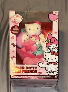 Hello Kitty And Friends 12" Valentines Plush Bouquet With 9 Removable Pieces - Picture 1 of 10