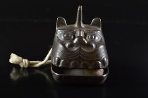 N98: Japanese Iron Lion-shaped BELL Buddhist art