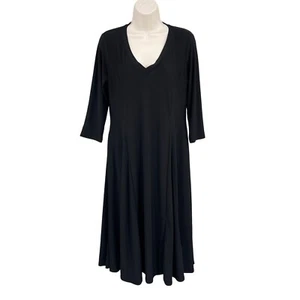 Midi Dress Woman SP Black Witchy Goth Party Versatile Stretchy Fit & Flare Fairy - Picture 1 of 12