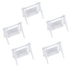 5Pcs Miniature  Landscape  Model Swing Chair Stools Garden Decor A7P3