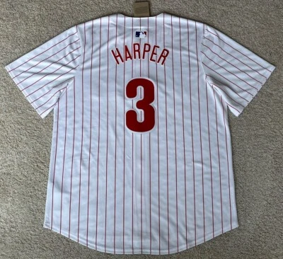 Nike Men's Philadelphia Phillies Bryce Harper #3 White Limited Vapor Jersey L - Image 1 of 4