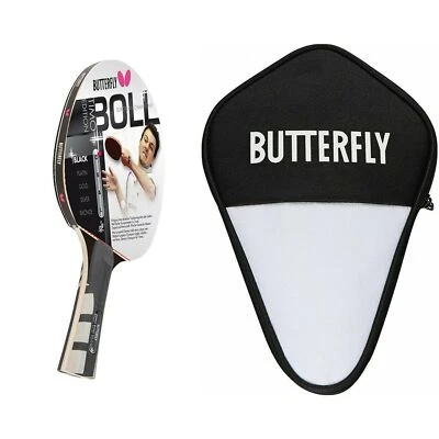 Butterfly Timo Boll Black Tischtennisschläger + Tischtennishülle Tischtennis Set