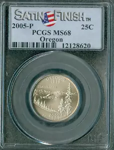 2005 P OREGON QUARTER PCGS MS68 SF . - Picture 1 of 2