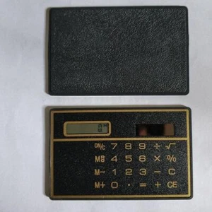 Digits Ultra Mini Slim Credit Card Size Solar Power Small P Calculator IN N0T3 - Picture 1 of 12