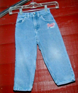 Lil' Boy's Vintage OSH KOSH Denim 5-Pocket Elastic Back Jeans Sz 3T