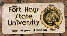 Vintage Fort Hayes State university Metal License Plate