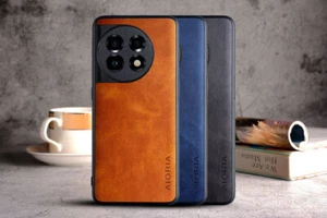 New Case for OnePlus 11 Simple PU Leather TPU Ultra Slim Cover - Picture 1 of 11