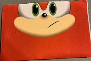 Sonic Knuckles Inspired Panel 100% Cotton Woven Child Size 5x7.5” - Bild 1 von 1