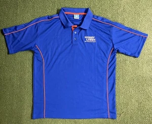 Hobby Lobby Workers Short-Sleeve Polo Shirt, Blue, Polyester, Size Medium - Picture 1 of 10