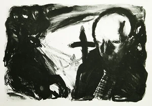 Kunst in der DDR, 1986. Grosse Lithogr. Ellen FUHR (1958-2017 D), handsigniert - Picture 1 of 3