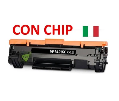 TONER XL PER HP W1420X LASERJET M110w MFP M140w CARTUCCIA W1420A 142A CON CHIP - Immagine 1 di 4
