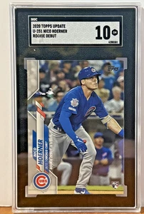 2020 Topps Update U-251 Nico Hoerner SGC GM MT 10 Chicago Cubs - Picture 1 of 2