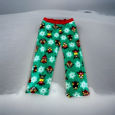 Pantalones de pijama para mujer Minions Despicable Me polar felpa talla XL copos de nieve Foto 1 de 4