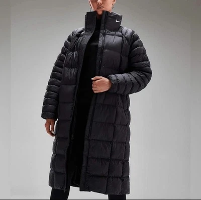 NIKE Sportswear Swoosh Puffer Therma-FIT Parka Jacket "Black" Size Medium  (NWT) - Image 1 of 4