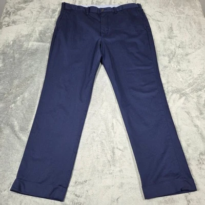 Pantalones chinos Polo Ralph Lauren para hombre 38X32 azul marino con puños rectos elásticos preppy Foto 1 de 4