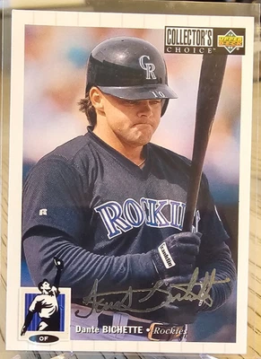 1994 Upper Deck Collector's Choice Silver Signature Dante Bichette #52 Rockies - Image 1 of 2