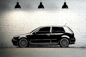 VW MK4 GOLF TURBO  -  Wall Art Sticker - 2 Different designs - Picture 1 of 5