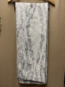 West Elm Pole Pocket Bark Texture Jacquard Curtain Unlined 48" x 84 Grey - Picture 1 of 9