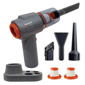 Pocket Vac Pro with Charging Dock Handheld Compact Wireless Vacuum Cleaner for H - Picture 1 of 8