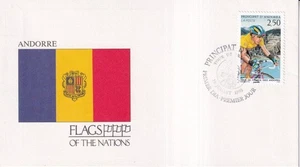 SA43e Andorra 1993 Flags of the nations, Tour de France Cycling FDC - Picture 1 of 1