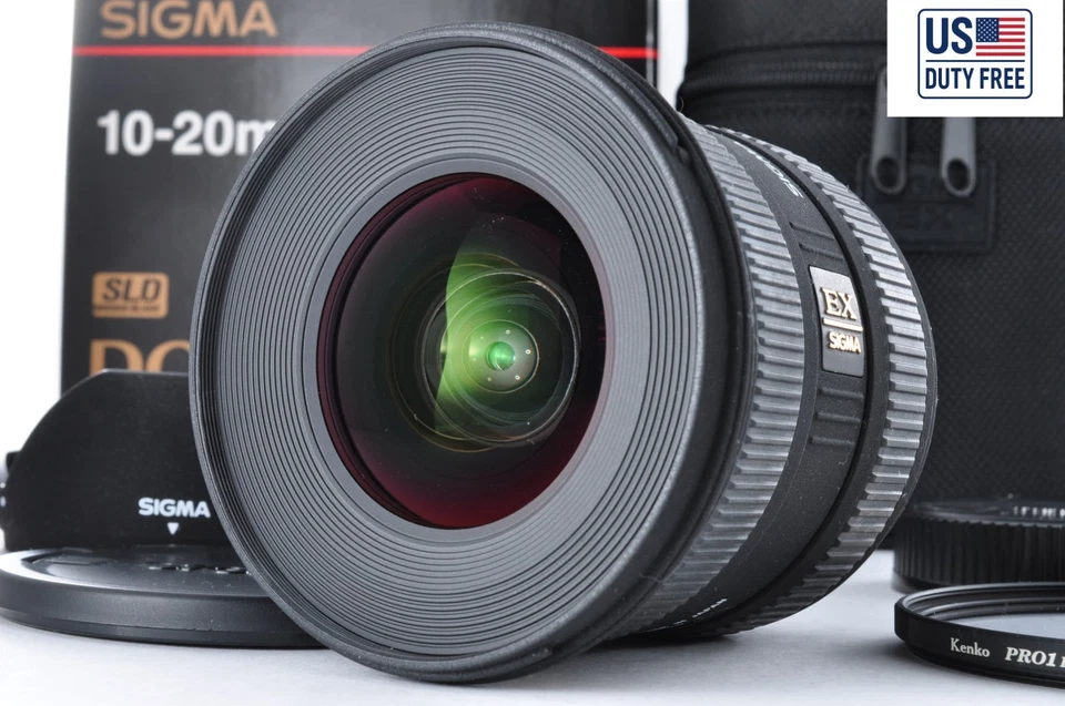 US Duty Free [MINT In Box] SIGMA 10-20mm f/4-5.6 EX DC Lens Nikon F-mount #92 - image 1 of 4