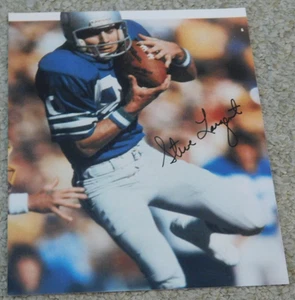 Steve Largent Signed 8x10 COLOR PHOTO NFL FOOTBALL HOF SEAHAWKS - Picture 1 of 3