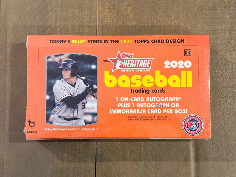 2020 Topps Heritage Minor League Baseball Sealed Hobby Box Witt Jr., Skubal - Image 1 of 2