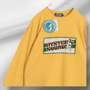 Hysteric Glamour 2024AW Sound Logo Print Camiseta Manga Larga Amarillo M Muy ... - Imagen 1 de 11