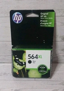 GENUINE HP 564XL Black Original Ink Cartridge NEW SEALED Exp. June 2020 - Picture 1 of 2