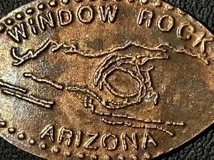 Window Rock Arizona Zc Elongated Penny #081092 - Picture 1 of 2
