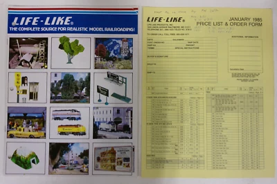 1986 LIFE-LIKE MODEL TRAIN DEALERS CATALOG AND PRICE LIST - Image 1 of 4