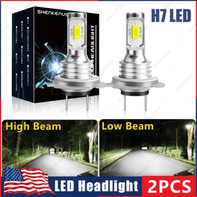 LED For Volvo S80 1999-2006 Headlight Kit H7 6000K White Bulbs Low Beam Y - Image 1 of 4