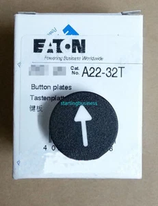 10PCS New No box For Eaton Moeller A22-32T A2232T Button Plates Black Brand - Picture 1 of 2