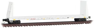Micro-Trains MTL Z-Scale 61ft Bulkhead Flat Car Canadian Pacific/CP Rail #304907 - Picture 1 of 1