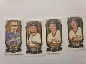 2024 Topps Allen & Ginter Mini Lot of 4 Milwaukee Brewers w/A&G Back Robin Yount - Picture 1 of 2