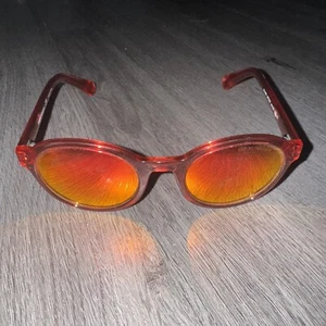 Emporio Armani Sunglasses EA4054 5377/6Q Red Round Frames w/ Red Mirrored Lens - Picture 1 of 16