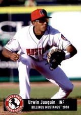 2018 Billings Mustangs Grandstand #13 Urwin Juaquin Willemstad Curacao Card