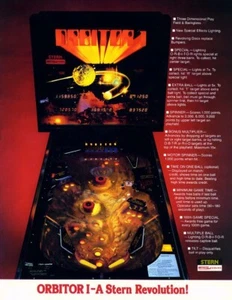 Pinball ROM CPU SET (4 chips) Stern Orbitor 1 - Picture 1 of 1