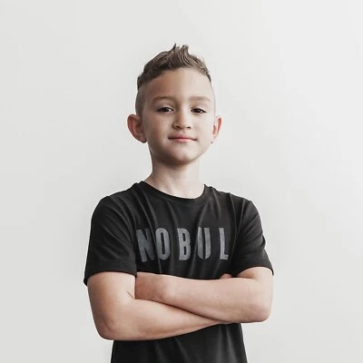 NWT NOBULL Unisex Kid’s Tee - Small - Black - Image 1 of 4