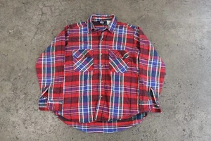 Camisa pesada vintage de algodón Woolrich a cuadros abotonada adulto GRANDE manga larga EE. UU. - Imagen 1 de 10