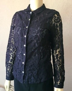 BCBG maxazria Top Nero Pizzo M - Foto 1 di 5