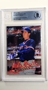 1997 Fleer Ultra Platinum Medallion Auto 20 Mike Stanley BGS Authentic Autograph - Picture 1 of 2