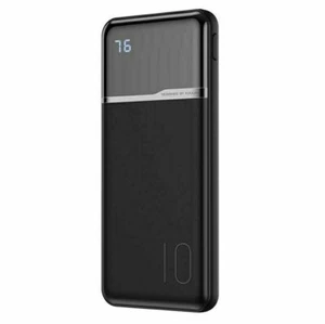 KUULAA Power Bank 10000mAh Portable Charging PowerBank 10000 mAh USB BLACK - Imagen 1 de 1