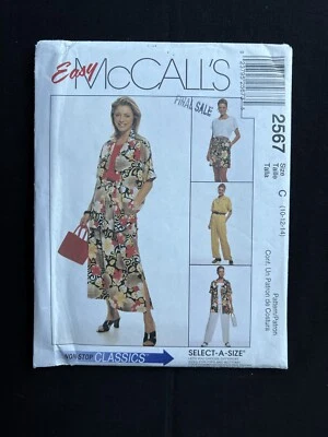 McCall's 2567 Misses Shirt-Top-Skirt-Pants-Shorts Easy  2000 Pattern 10-14 Uncut - Image 1 of 3